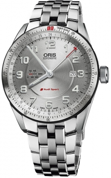 Buy this new Oris Audi Sport GMT 01 747 7701 4461-07 8 22 85 mens watch for the discount price of £1,487.00. UK Retailer.